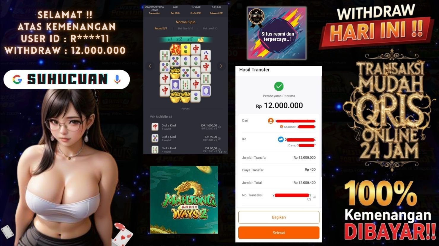 SUHUCUAN JACKPOT SLOT MAHJONG WAYS 2